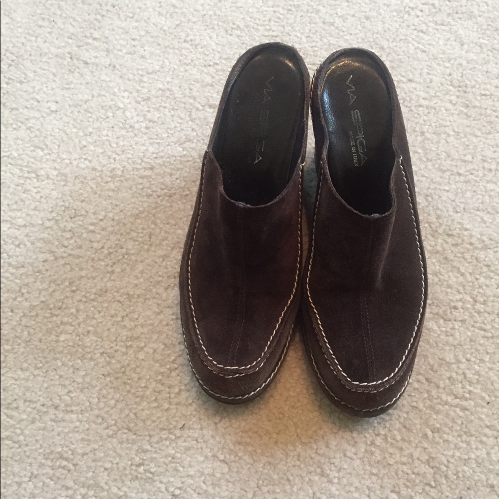 Via Spiga Suede Heels, size 7.5